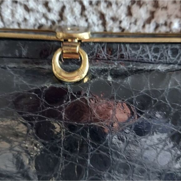 Vintage Reptile Purse Distressed - Picture 2 of 13